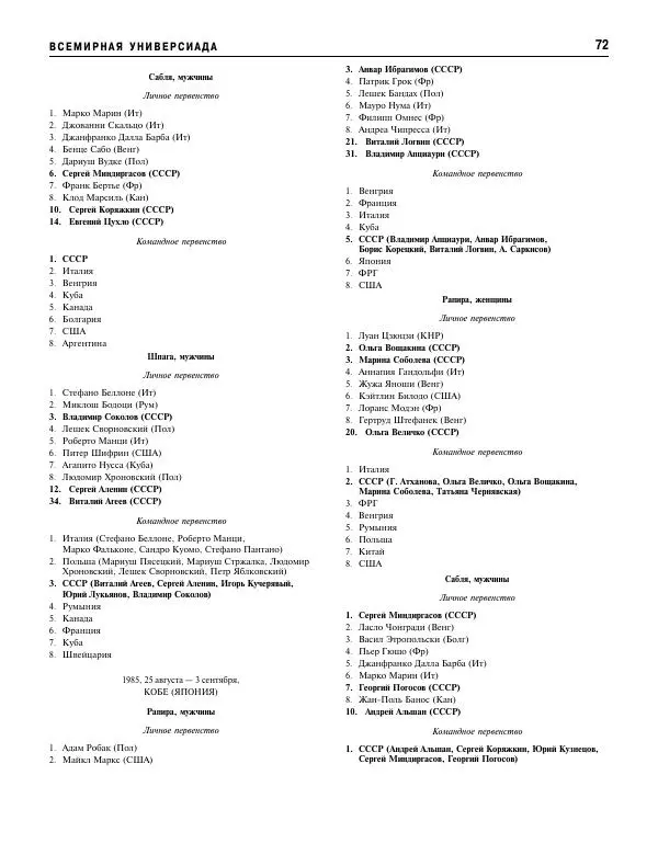 Валерий Штейнбах - Фехтование. Энциклопедия - Страница № 73 Валерий Штейнбах - Фехтование. Энциклопедия - Страница № 73