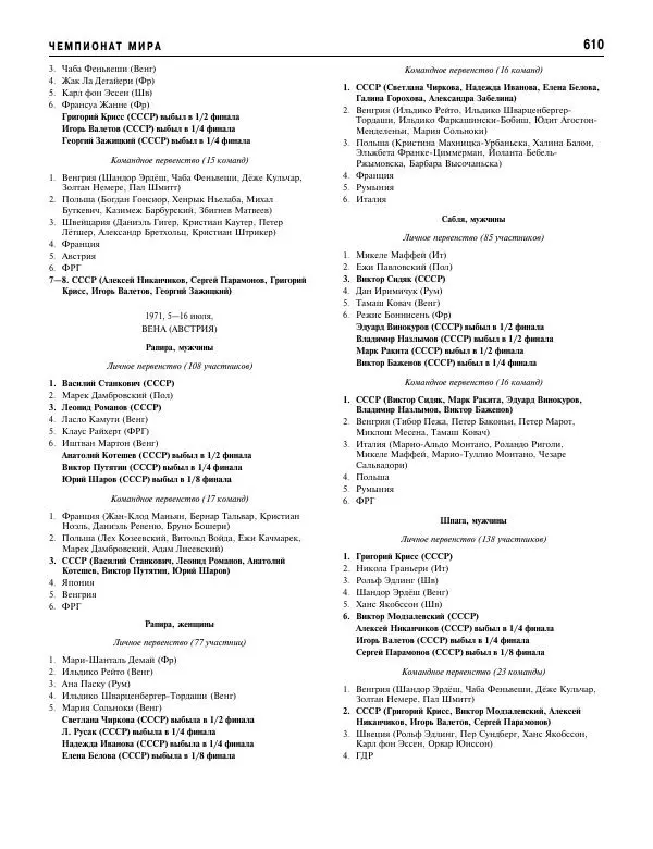 Валерий Штейнбах - Фехтование. Энциклопедия - Страница № 643 Валерий Штейнбах - Фехтование. Энциклопедия - Страница № 643
