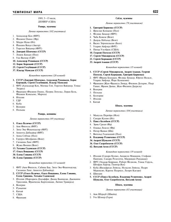 Валерий Штейнбах - Фехтование. Энциклопедия - Страница № 655 Валерий Штейнбах - Фехтование. Энциклопедия - Страница № 655