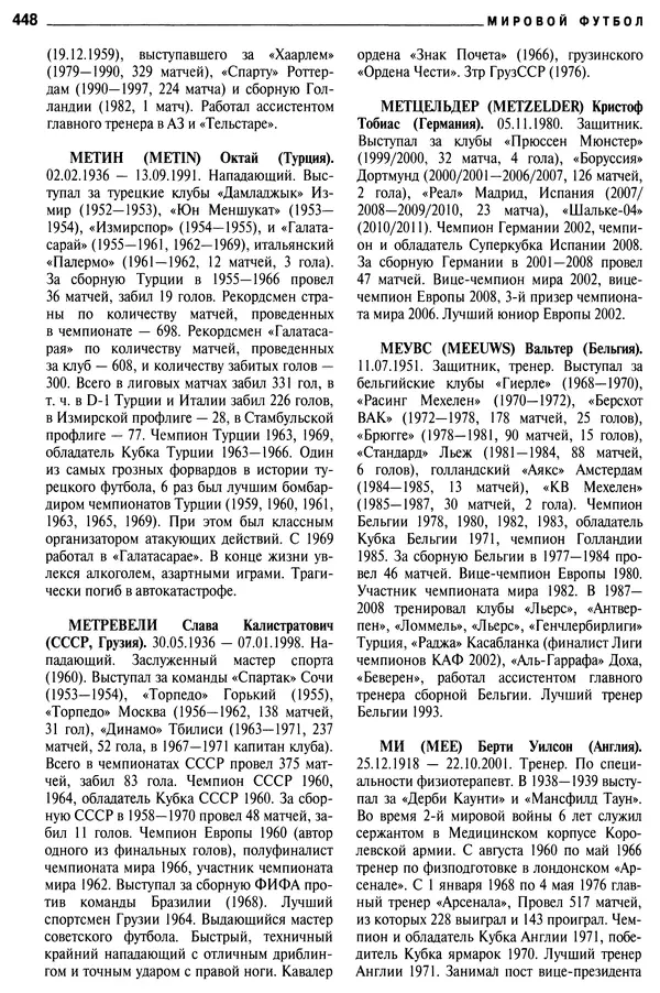 Александр Савин - Мировой футбол. Кто есть кто 2011. Полная энциклопедия - Страница № 449