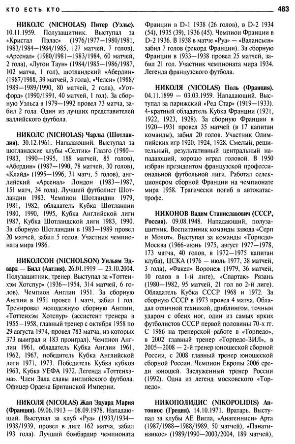 Александр Савин - Мировой футбол. Кто есть кто 2011. Полная энциклопедия - Страница № 484