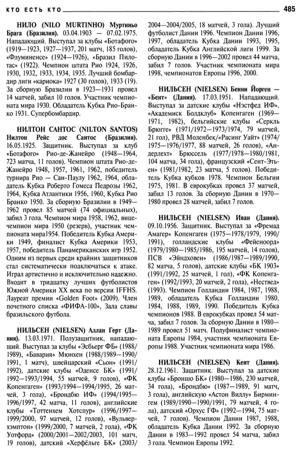 Александр Савин - Мировой футбол. Кто есть кто 2011. Полная энциклопедия - Страница № 486