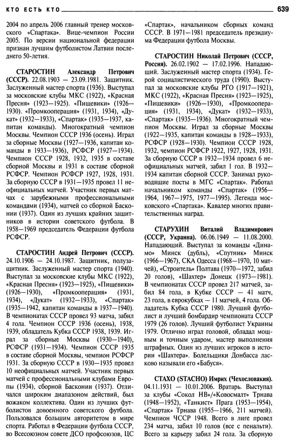 Александр Савин - Мировой футбол. Кто есть кто 2011. Полная энциклопедия - Страница № 640