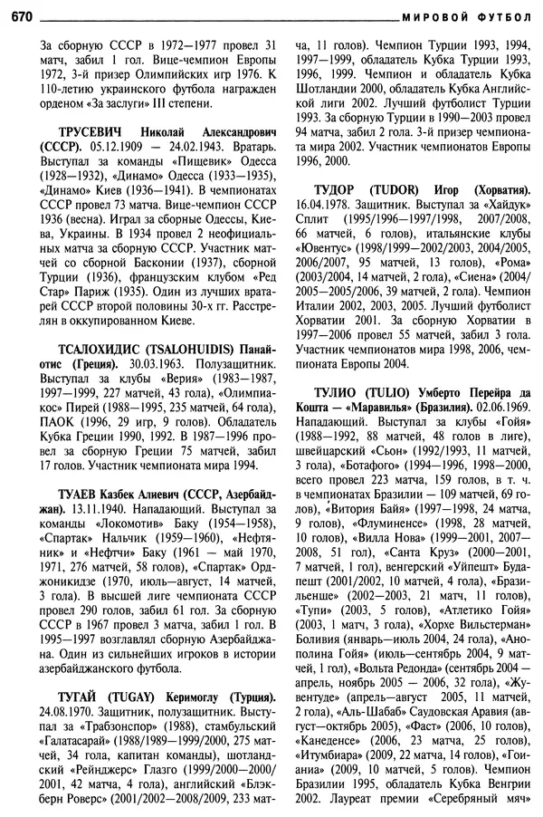 Александр Савин - Мировой футбол. Кто есть кто 2011. Полная энциклопедия - Страница № 671