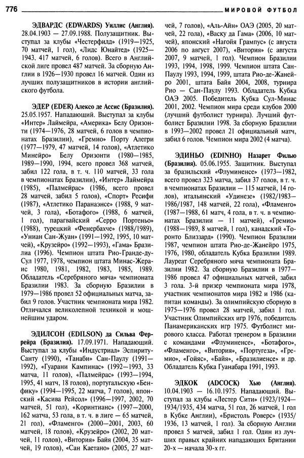 Александр Савин - Мировой футбол. Кто есть кто 2011. Полная энциклопедия - Страница № 777