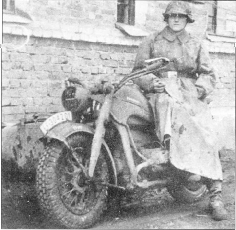 Мотоциклы Вермахта. Военное фото. Иллюстрация 170