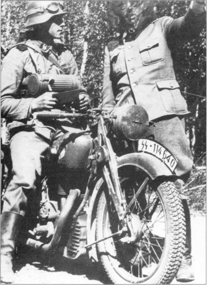 Мотоциклы Вермахта. Военное фото. Иллюстрация 192
