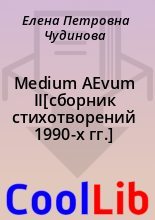 Книга - Елена Петровна Чудинова - Medium AEvum II[сборник стихотворений 1990-х гг.] (fb2) читать без регистрации