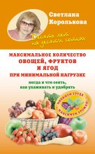 Книга - Светлана  Королькова - Максимальное количество овощей, фруктов и ягод при минимальной нагрузке (fb2) читать без регистрации